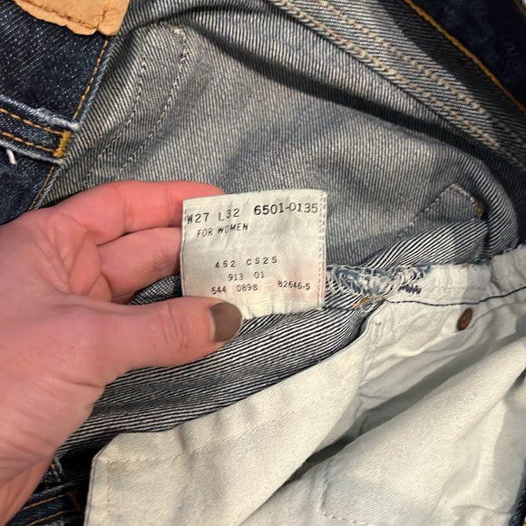 Jean Genie 1998 Levi’s USA 501 Tag 27x32 W Actual 25x28 - Picture 8 of 9